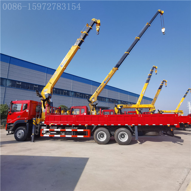 DONGFENG 270HP 6x4 14 tons truck mounted crane
