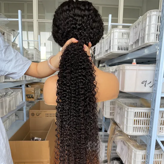Hot Sale Mongolian Afro Kinky Curly Lace Wigs, High Density Virgin Cuticle Aligned Hair Lace Frontal Human Hair Wigs