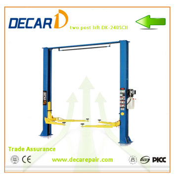 double side release lock clear floor hydraulic two post car lift CE
