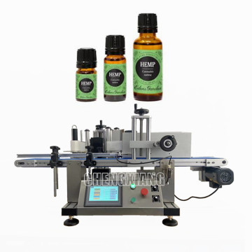 Desktop Automatic Factory Beverage Beer Paint Aluminum Tin Cans Labeling Machine for Round Bottles