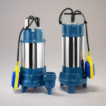 Electric Sewage Submersible Water Pump with V-Type Impeller and Float Switch