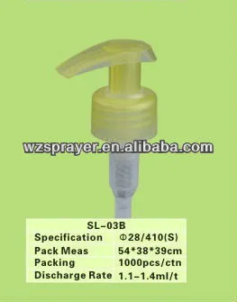 Plastic Left-Right Lotion Pump,SL-03B,28mm