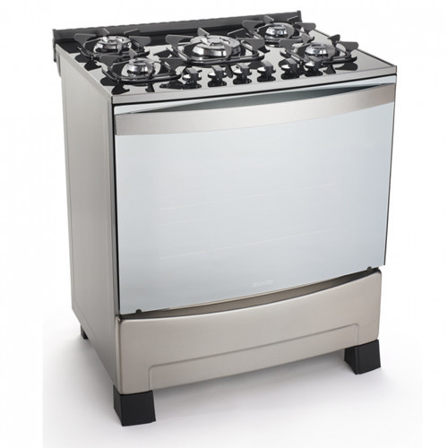 Silvery Stove and Gas Oven