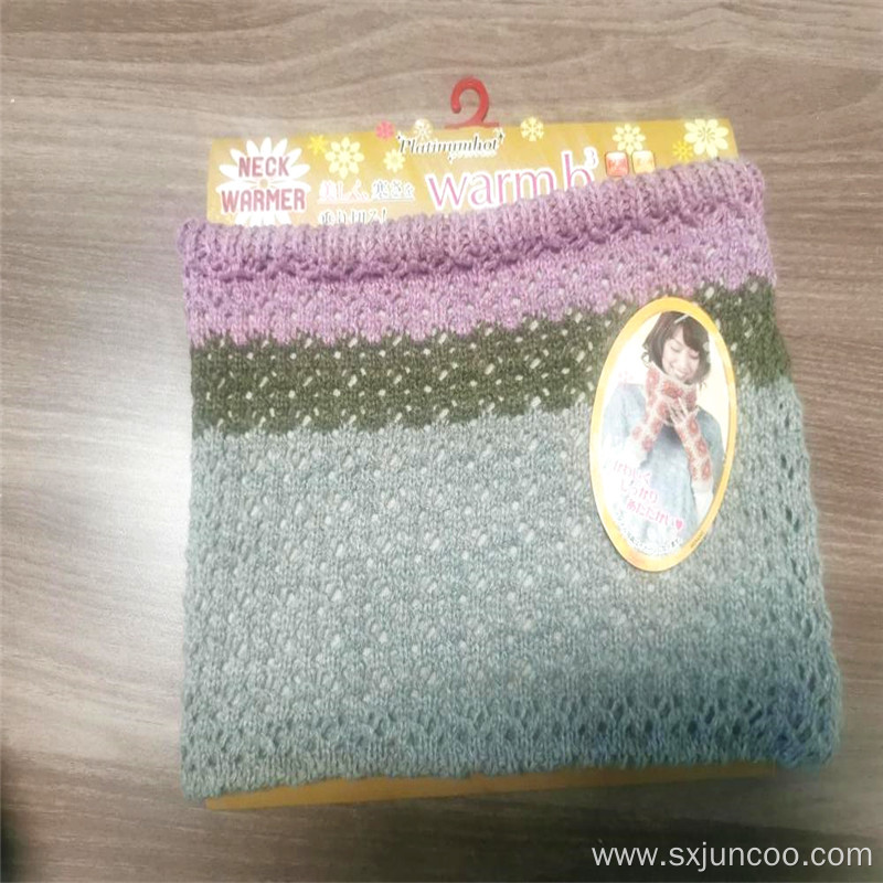 Warm Breathable 100% Polyester Knitted Neck Warmer
