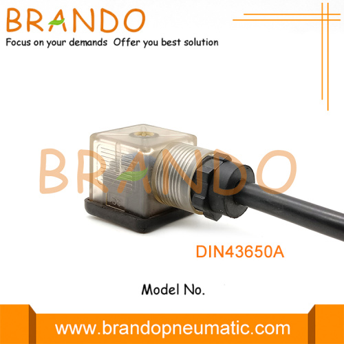 DIN43650A Conector solenoide de enchufe cuadrado DIN43650A MPM con cable