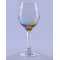 Mooie drinkglazenset met regenboogbodem