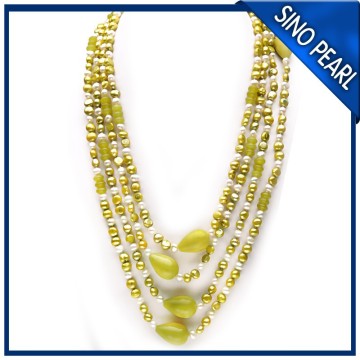 AA 7-8MM 260cm long freshwater pearl China hot sale decoration beads