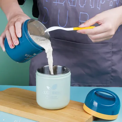 INS Hot 304 Stainless Steel Insulated Soup Tumbler Flask Cup