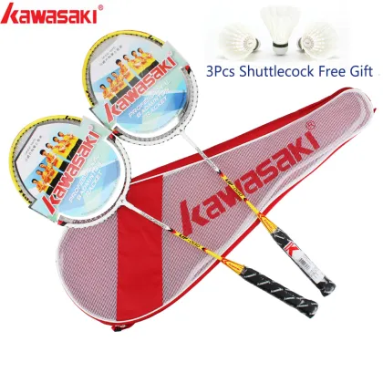 Kawasaki Badminton Racket Aluminum Alloy Frame Badminton Racquet With String UP-0162 With Free Shuttlecock