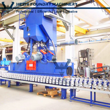 LPG Steel Gas Cylinder Cleaning Shot Blasting Machine