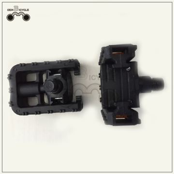 Schwarzes Nylonradpedal mit Reflektor