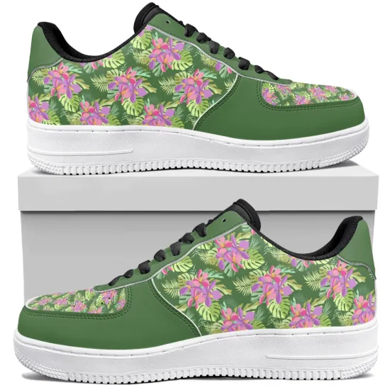 Factory Direct Custom Flower Printing Low-top PU Casual Shoes for Unisex