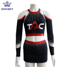 Customized Off Shoulder Cheerleading Uniforms