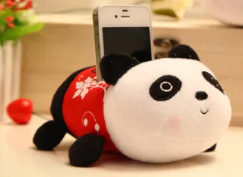 Panda plush toy doll creative mobile phone holder mobile phone holder doll lovers Valentine's Day Gift
