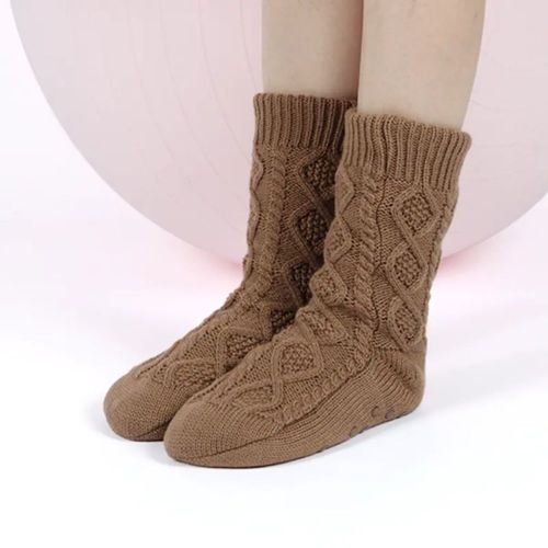 Mens Knitted Fluffy Sherpa Socks Stocks