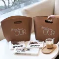 Bolsa de compras personalizada de couro