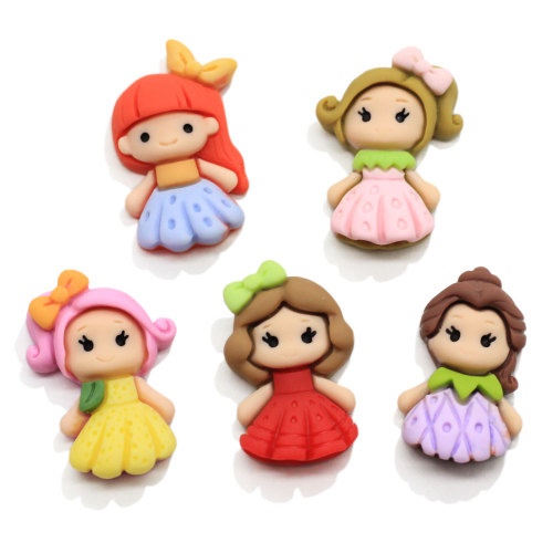 New Arrived Multi Design Resin Lovely Girl Decoration Cute Princess Art Decor Keychain Ornament Craft Phone Case Embellishment