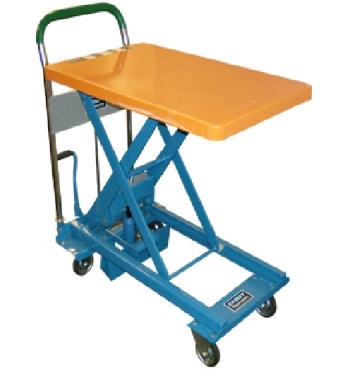 Lift cart table mobile