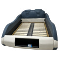 Boy Car Cartoon Bed de almacenamiento multifuncional de madera maciza