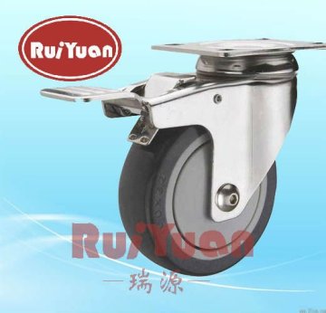 Stainless Steel Swivel Caster W/ Brake