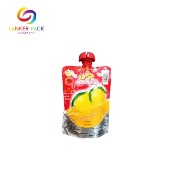 Resealable Laminated Plastic Juice Pouch With Spout