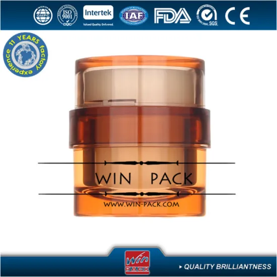 35g 50g orange cosmetic pet jar with pet cap, pet jar manufacturer for cosmetic