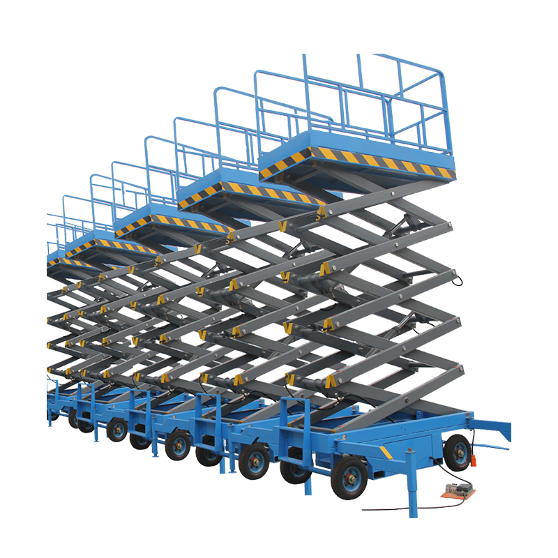 Electric Motor Towable Vertical Lifter Scissor Lift