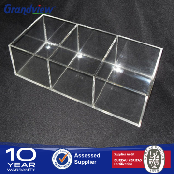 Laser cut small acrylic cosmetic box with CE SGS