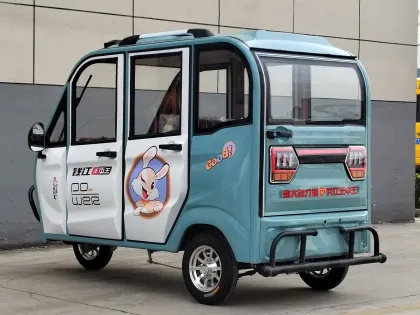 Five fully enclosed complete vehicles