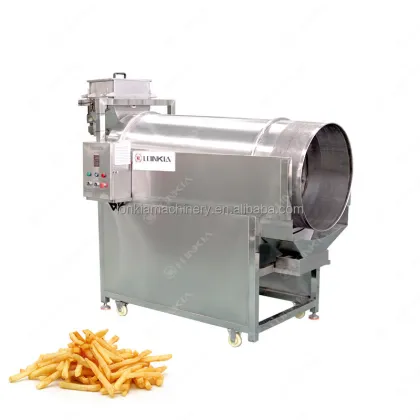 Continuous Industrial Potato Chips Drying, Air Cooling, Seasoning, and Vacuum Oil Filter Line for Doritos Snacks