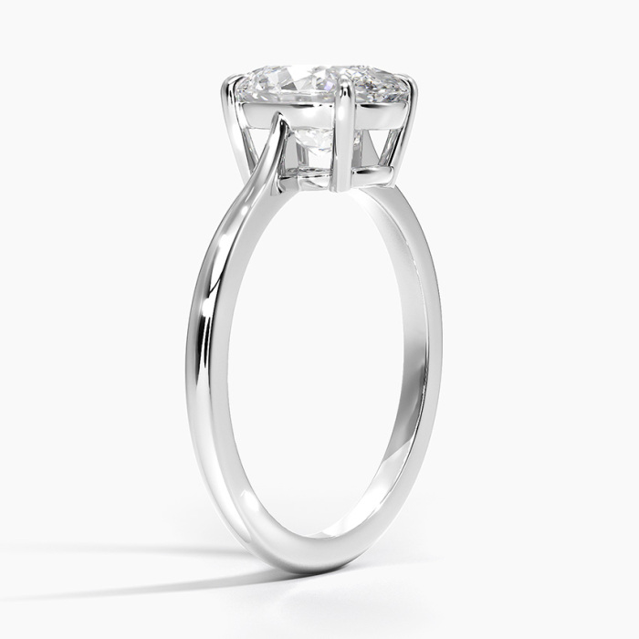 แหวนเพชรล้อมเพชร 18K WG 2CT