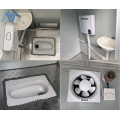 शावर वॉशरूम प्रीफैब पोर्टेबल मोबाइल शौचालय