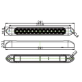 Persetujuan dot 12v-24v IP67 treler truk truk Indikasi Langsing lampu lampu lampu