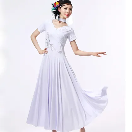 china export pink dance clothes waltz dancing dress