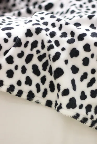 Leopard Short Plush Fleece Blanket