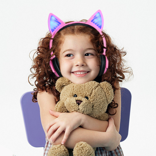 Light up Cat Ear headphones Wireless for Kids