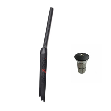 1-1/8\" Straight Tube Super Light Rigid Carbon Fiber 700C Road Bike Fork