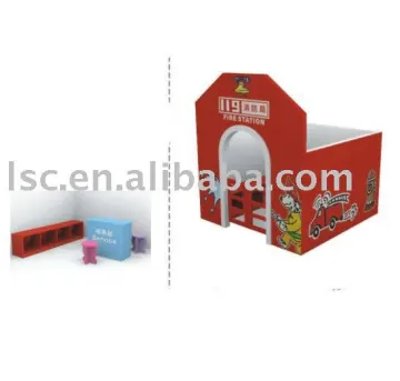 fire station kids wooden play kitchen