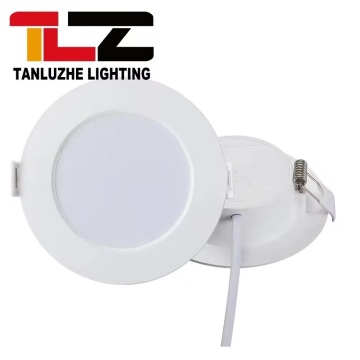 Commercial Slim Panel Lamp: 5W/7W/18W/20W DOB Panel Light - Plastic Round/Square Recessed PC Backlit LED Panel