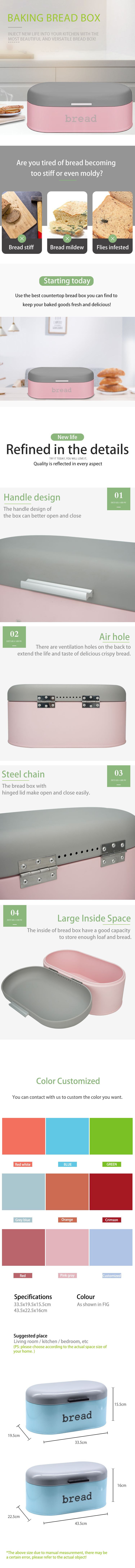 carbon steel bread box
