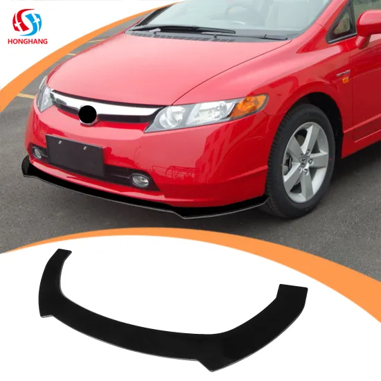 Universal Carbon Fiber Front Bumper Lips Splitter for Any Car Type - Honghang Factory Automotive Parts PP Plastic