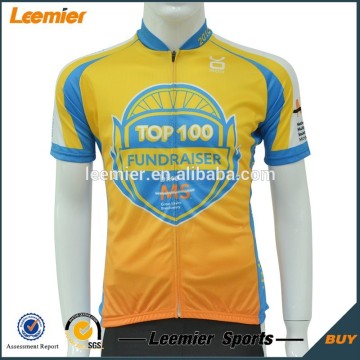 Male's custom sublimation printing bike jersey