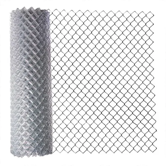 6 Feet High PVC Coated Cyclone Wire Mesh Chain Link Fence - Temporary Customized Barrier Net