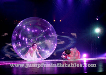 Transparent Inflatable Dance Ball,1.0mm TPU Inflatable stage dancing ball for adults