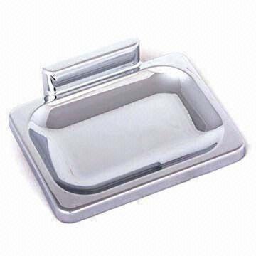 Soap Dish Holder with Strong Seamless Mirror Finish, Measures 3/4 Inch