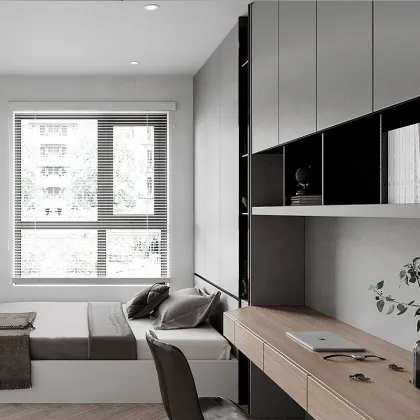 Custom Bedroom Furniture: Tatami Bed with Wardrobe and Storage