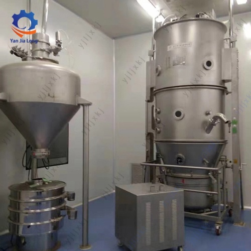 Mesin granulator tempat tidur vertikal untuk jus buah