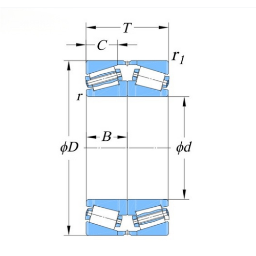 双列圆锥形公制 TDI、DF 滚子轴承