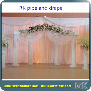 Beautiful portable changing room/Aluminum Pipe and Drape/Wedding Backdrop Decoration