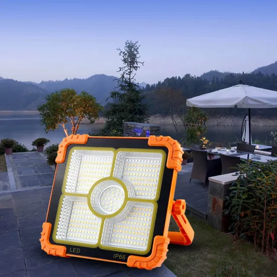 Portable Camping Lamp: Waterproof Power Bank with LED Solar Flood Light
